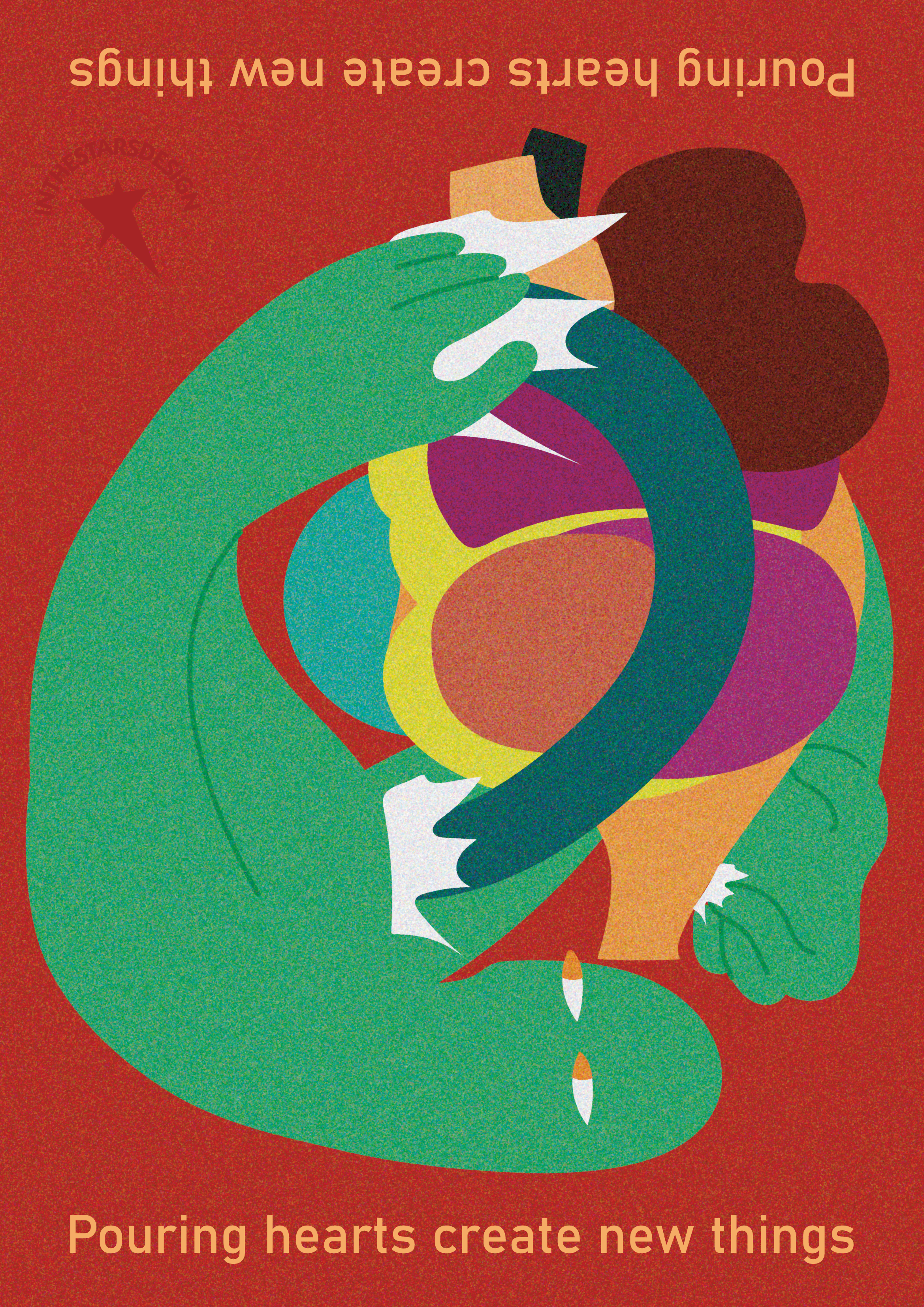 Page de mon fanzine 'Poemes egares'